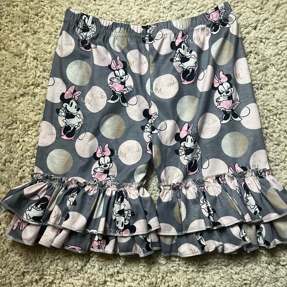 GIRLS MINNIE MOUSE BOUTIQUE SHORTS SIZE XXL WITH RUFFLE LEGS PREOWNED - Picture 6 of 11